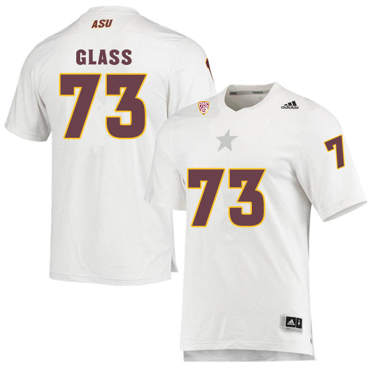 Men #73 Isaia GlassArizona State Sun Devils College Football Jerseys Sale-White - Click Image to Close